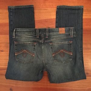 Lucky Brand Dungarees Capris Sz 6/28 EUC